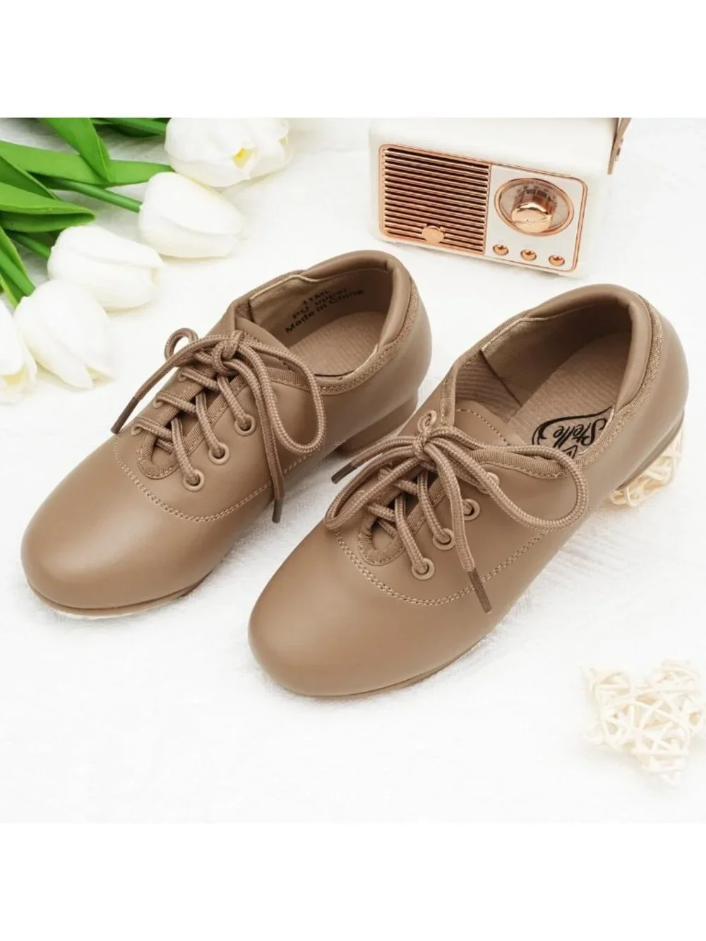 Lace-Up Kids Tap Dance Shoes for Girls - Comfortable, Stylish, Perfect for